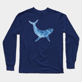 Watercolor Whale Long Sleeve T-Shirt